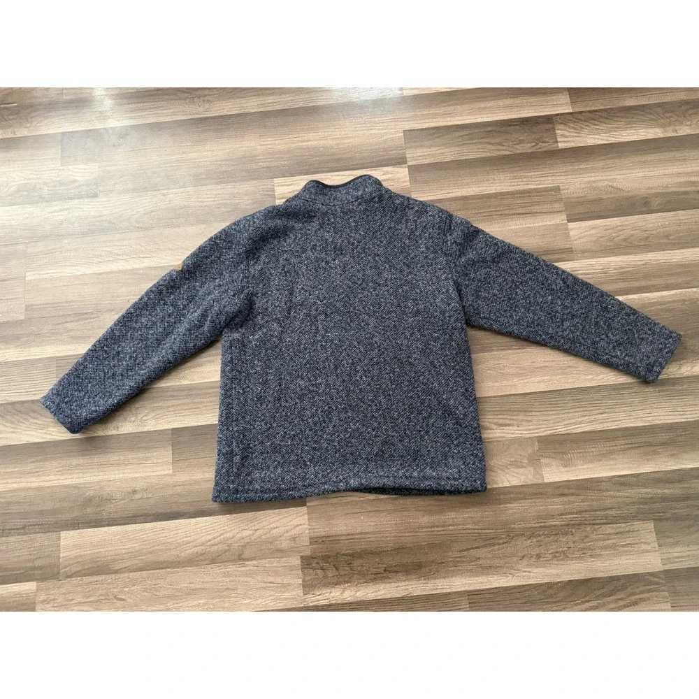 Orvis Sherpa Lined 1/4 Quarter Zip Blue‎ Grey Pullover Fleece Sweater Men's XL